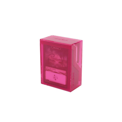 Accessoires The Bastion 50+ is a very compact and rock-solid deck box to safely protect 50+ double-sleeved cards in Closable Inner Sleeves. It is ideal for decks with 55+ double-sleeved cards in standard inner sleeves. Due to translucent materials and sma