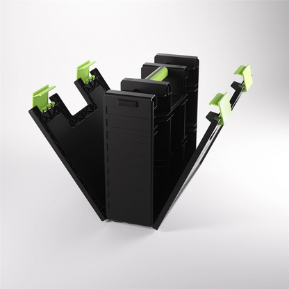 Accessoires Game Castle Black/GreenBring your gaming storage to the next level!The Game Castle is an ingenious, double-sided, all-in-one solution for board gamers, card game players, and tabletop fans. This brand-new product can be opened on either side t