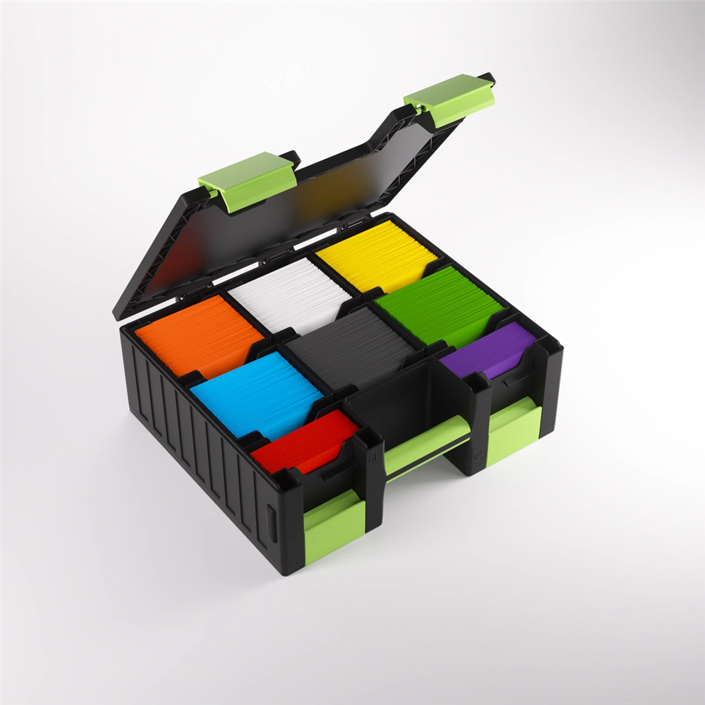 Accessoires Game Castle Black/GreenBring your gaming storage to the next level!The Game Castle is an ingenious, double-sided, all-in-one solution for board gamers, card game players, and tabletop fans. This brand-new product can be opened on either side t