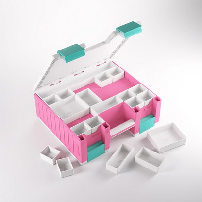 Château de jeu rose/blanc/turquoise