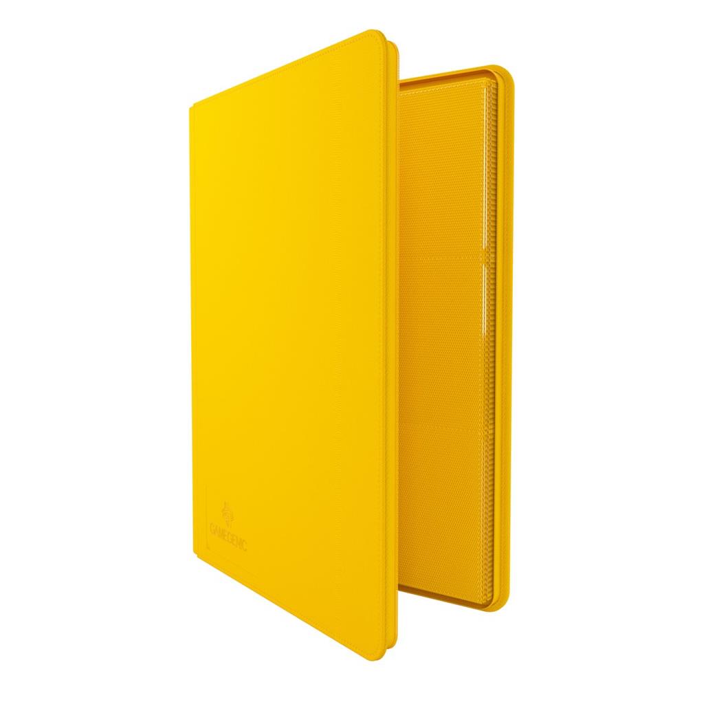 GameGenic Classeur Portfolio à fermeture Éclair 18 Poches Jaune