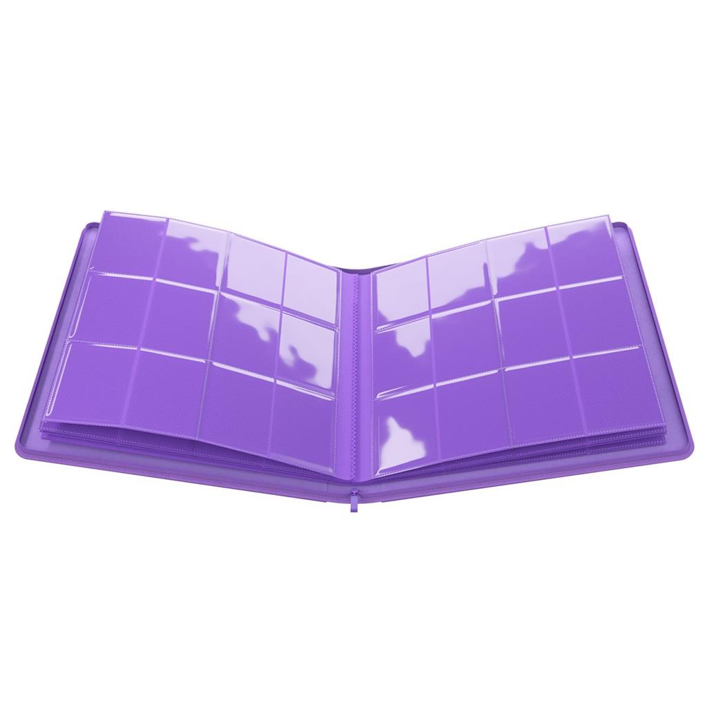GameGenic PORTFOLIO Zip-Up Album 24-Pocket Purple