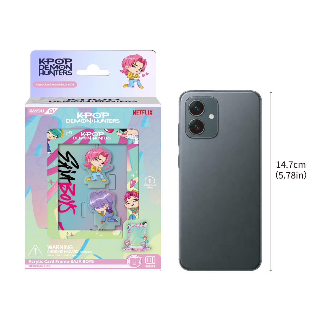 KPop Demon Hunters Acrylic Card Frame Saja Boys
