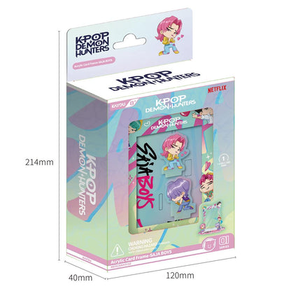 KPop Demon Hunters Acrylic Card Frame Saja Boys