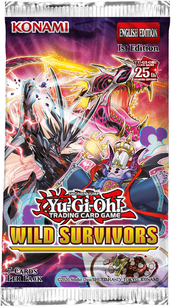 Yu-Gi-Oh Wild Survivors is een set bestaande uit 60 kaarten en biedt nieuwe boeiende strategieën die duels kunnen domineren. Elk thema heeft een unieke stijl om te ontdekken, kies de stijl die bij jou past! Wild Survivors introduceert nieuwe Dinosaurmonst