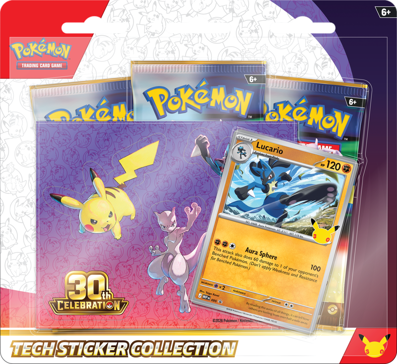 Pokémon TCG: 30th Celebration Tech Sticker Collection