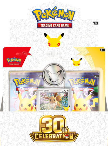 Pokémon TCG: 30th Celebration Eevee 2-Pack Blister
