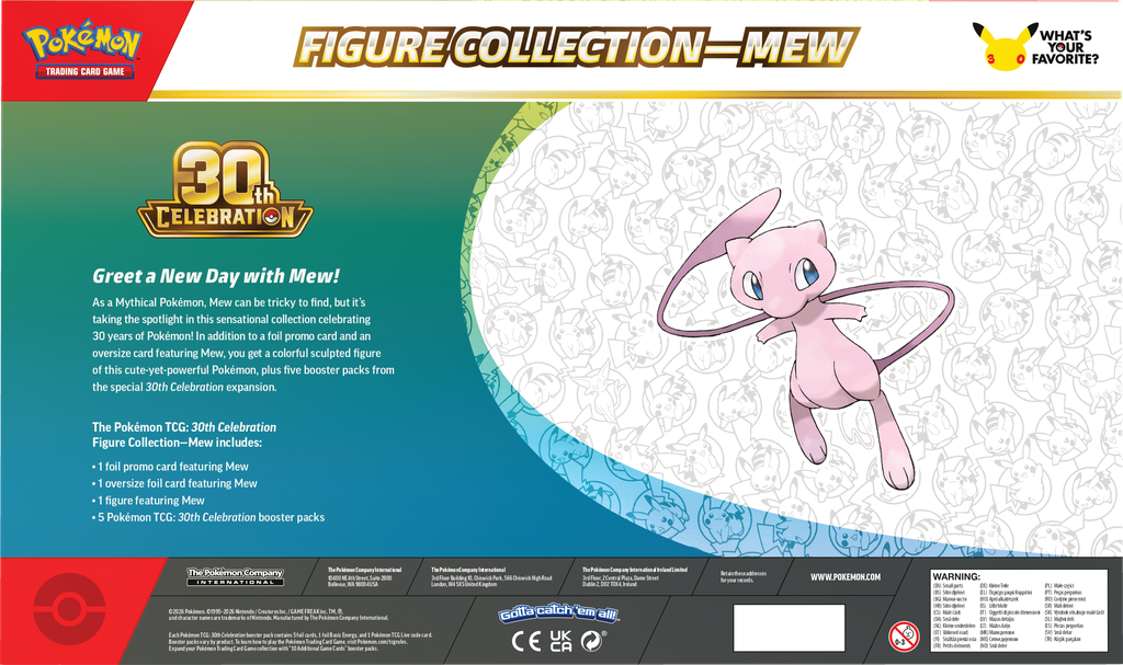 Pokémon TCG: 30th Celebration Figure Collection