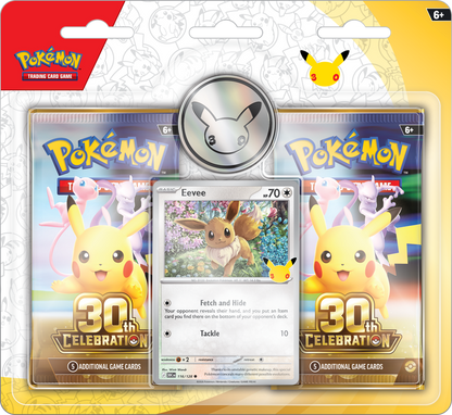 Pokémon TCG: 30th Celebration Eevee 2-Pack Blister