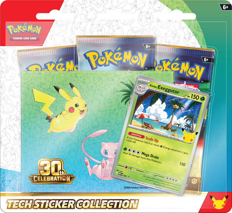 Pokémon TCG: 30th Celebration Tech Sticker Collection