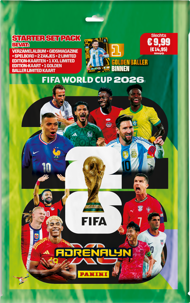 Adrenalyn XL FIFA World Cup 2026 Pack de démarrage