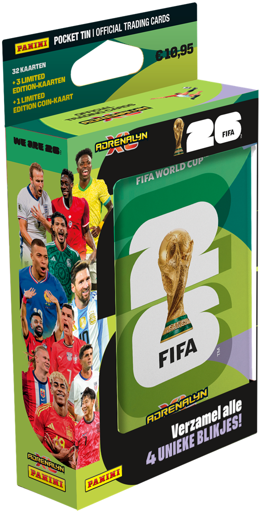 Adrenalyn XL FIFA World Cup 2026 Boîte Métal de Poche