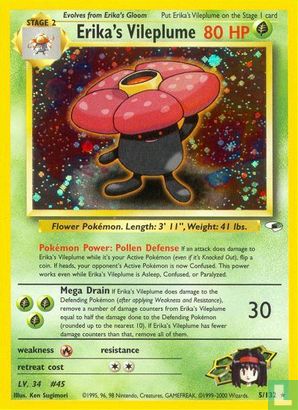 Erika's Vileplume - Gym Heroes - 5/132
