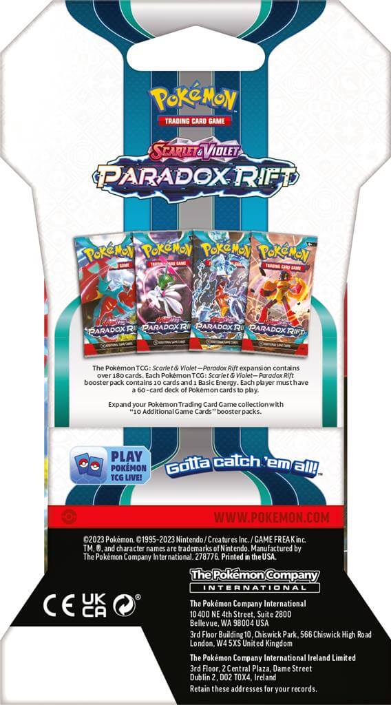 Scarlet & Violet Paradox Rift Sleeved Booster Pack Case (24 Sleeved Booster Packs)