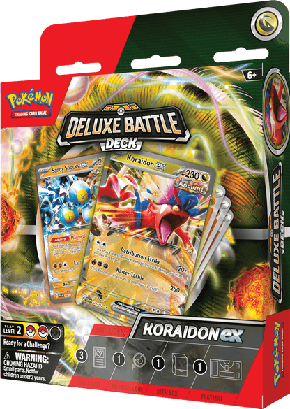 Pokémon Een luxe uitdaging voor je tegenstander!De nieuwe Pokémon TCG: Deluxe Battle Decks zijn een stap omhoog voor spelers die klaar zijn voor een uitdaging, met geavanceerdere strategieën en extra power kaarten. Elk deck van 60 kaarten bevat 3 foil kaa