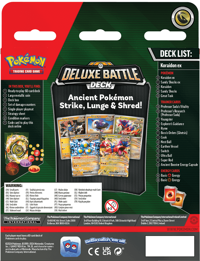 Pokémon Deluxe Battle Deck (Miraidon/Koraidon)