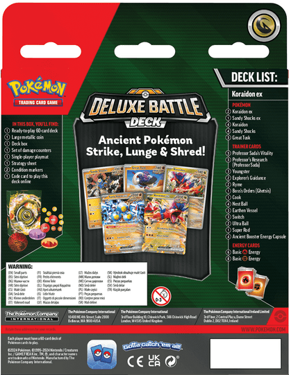 Pokémon Een luxe uitdaging voor je tegenstander!De nieuwe Pokémon TCG: Deluxe Battle Decks zijn een stap omhoog voor spelers die klaar zijn voor een uitdaging, met geavanceerdere strategieën en extra power kaarten. Elk deck van 60 kaarten bevat 3 foil kaa