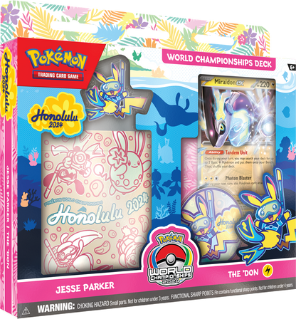 Pokémon Maak je klaar voor de strijd met de nieuwste Pokémon TCG World Champions Deck! Deze decks zijn replica's van decks die zijn gebruikt tijdens de Pokémon TCG Worlds 2024 in Hawaii. Elke Pokémon TCG World Champions Deck (WCS 2024) bevat: Deck bestaan