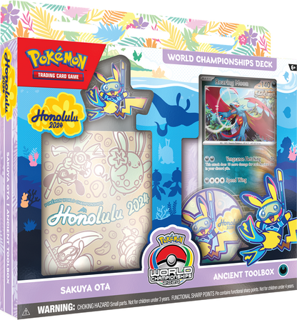 Pokémon Maak je klaar voor de strijd met de nieuwste Pokémon TCG World Champions Deck! Deze decks zijn replica's van decks die zijn gebruikt tijdens de Pokémon TCG Worlds 2024 in Hawaii. Elke Pokémon TCG World Champions Deck (WCS 2024) bevat: Deck bestaan