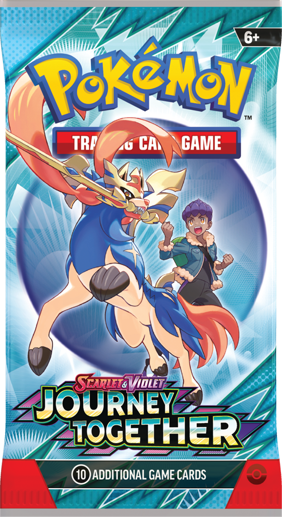 Pokémon Pokémon TCG SV09 - Journey Together!Met diep vertrouwen en vastberaden begeleiding helpen Trainers het beste in hun Pokémon naar boven te halen.De band die ze delen, stelt hen in staat als één te handelen in gevechten terwijl ze hun krachten tot h