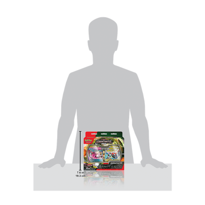 Pokémon Neem een duik en sla je tegenstanders knock-out met Dragapult ex!In dit product vind je de volgende items: 1 klaar om te spelen 60-kaart deck 6 toernooiklare schade-dobbelstenen 1 coin-flip dobbelsteen 2 munt-conditiemarkers 1 deck box 1 strategie