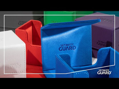 Accessoires Our convenient Sidewinder 80+ deck case provides easy access from both sides to your card deck. The box is optimized to hold 80 double-sleeved or 100 single-sleeved standard sized cards in Ultimate Guard Sleeves. The vibrant and elegant monoch