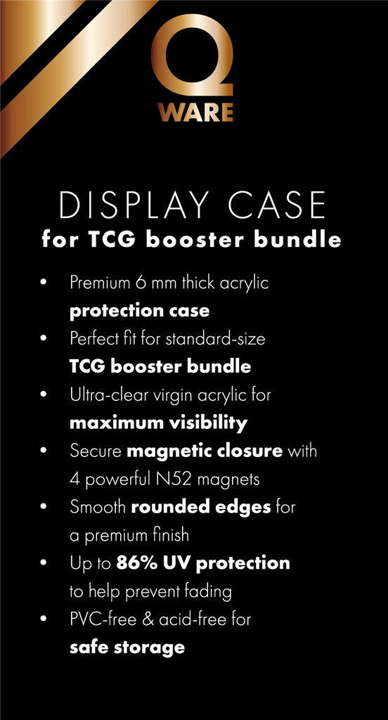 Qware Display case - Booster Bundle