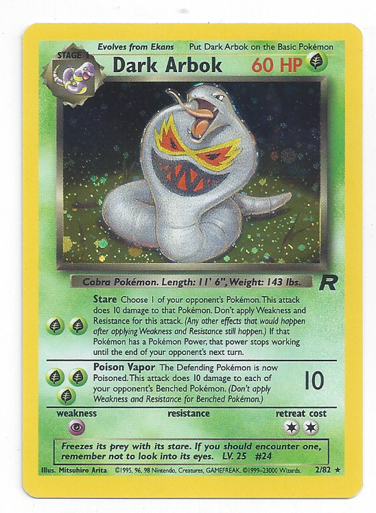 Arbok Obscur - Team Rocket - 2/82