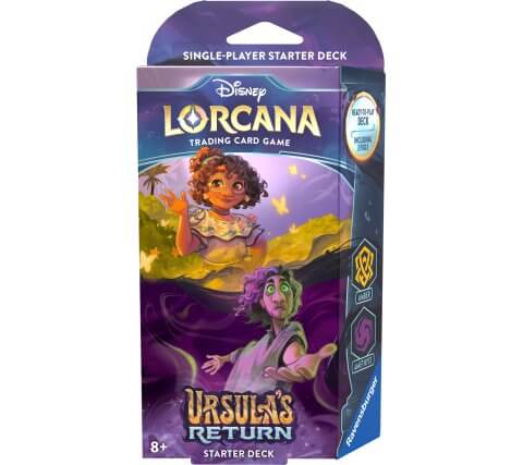 Lorcana Er heeft zich een storm ontwikkeld in het magische rijk Lorcana. Een krachtige Ursula-glinstering, losgelaten door de Grote Illuminaris, is eindelijk klaar om plannen in gang te zetten. Hoe ver zal de zeeheks gaan om macht te verwerven over heel L