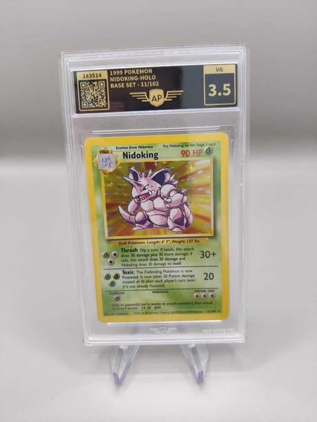 Base Set – Nidoking 11/102 – AP Grading 3.5