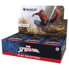 MTG Magic: The Gathering Spider-Man Play Booster Swing de Spider-Verse in met Magic: The Gathering!Je vriendelijke buurt Spider-Man komt naar Magic: The Gathering! Verzamel web-slingers uit het hele Spider-Verse en werk samen om de sinistere vijanden te v