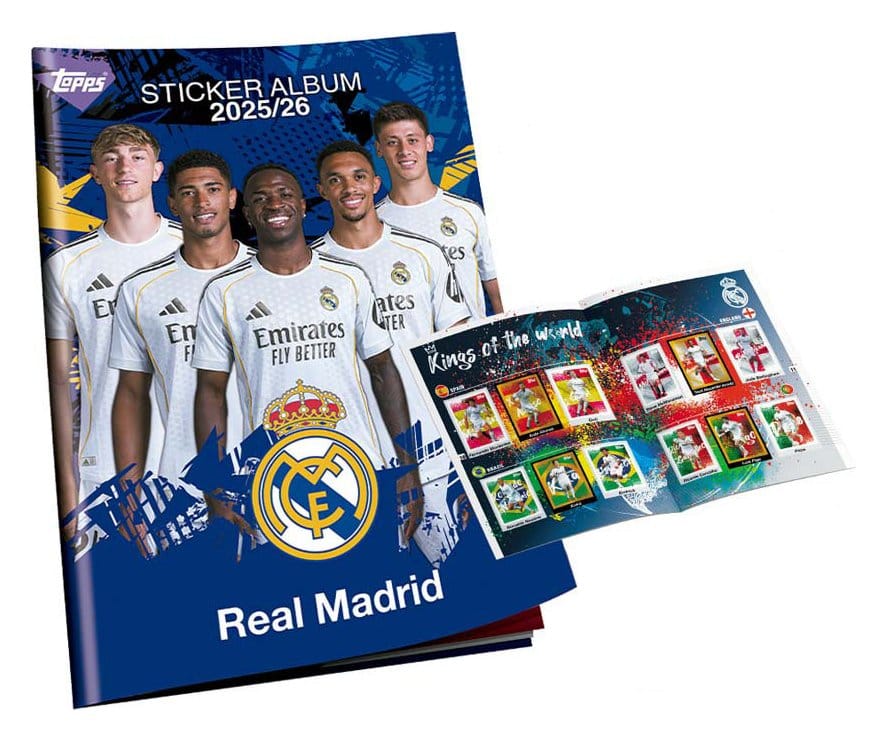 Album de collection d'autocollants Real Madrid 2025/26