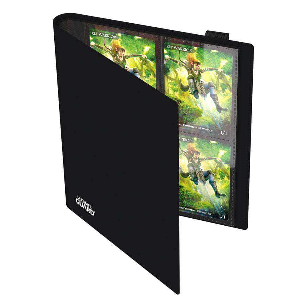 High quality Portfolio with flexible, durable cover and 20 integrated 8-pocket-pages for all standard and Japanese sized gaming cards. Designed for 160 double-sleeved cards* Playset binder Durable and flexible cover Elastic strap fastener Side-loading poc