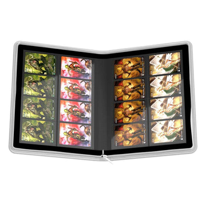 Accessoires High quality Portfolio with durable cover, innovative XenoSkin surface and 20 integrated 16-pocket-pages for all standard- and Japanese sized gaming cards. Zipper closure for extra security!- Designed for 320 double-sleeved cards*- Playset bin
