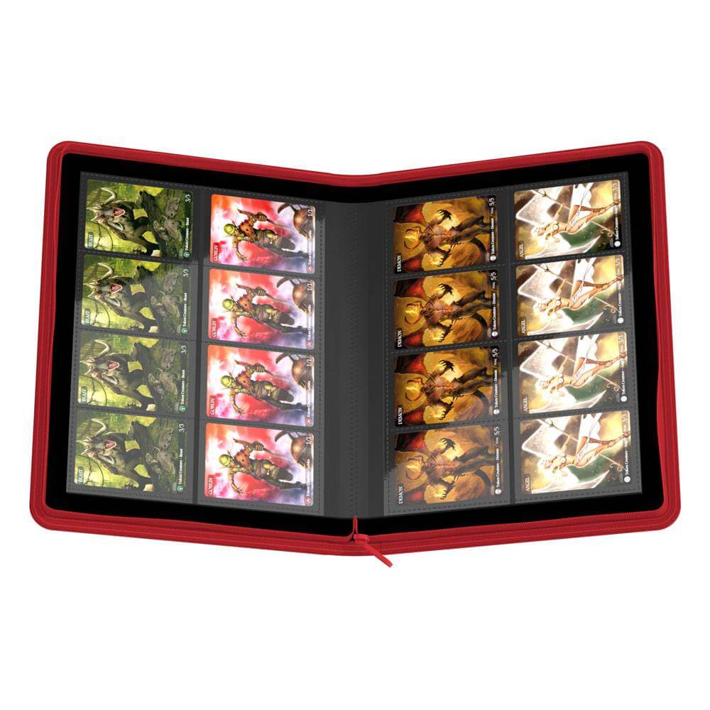 Accessoires High quality Portfolio with durable cover, innovative XenoSkin surface and 20 integrated 16-pocket-pages for all standard- and Japanese sized gaming cards. Zipper closure for extra security!- Designed for 320 double-sleeved cards*- Playset bin