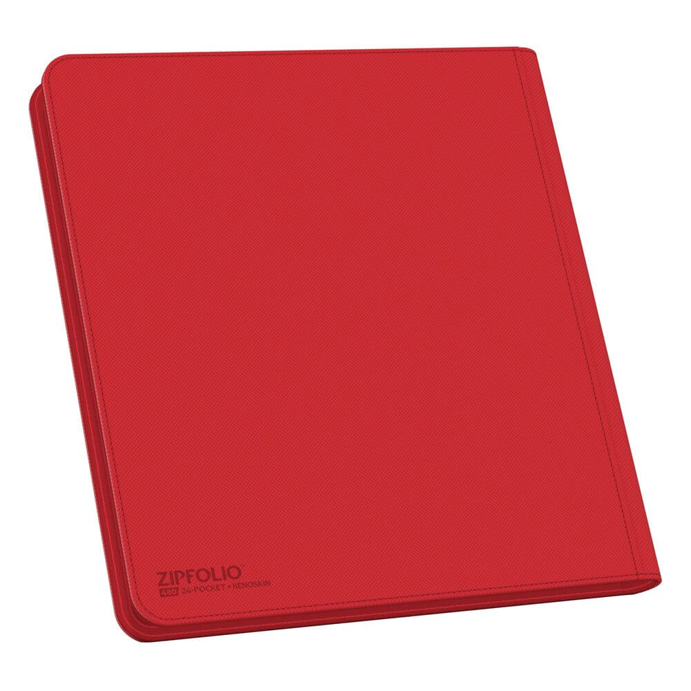 Ultimate Guard Zipfolio 480 - 24-Pocket XenoSkin (Quadrow) - Red