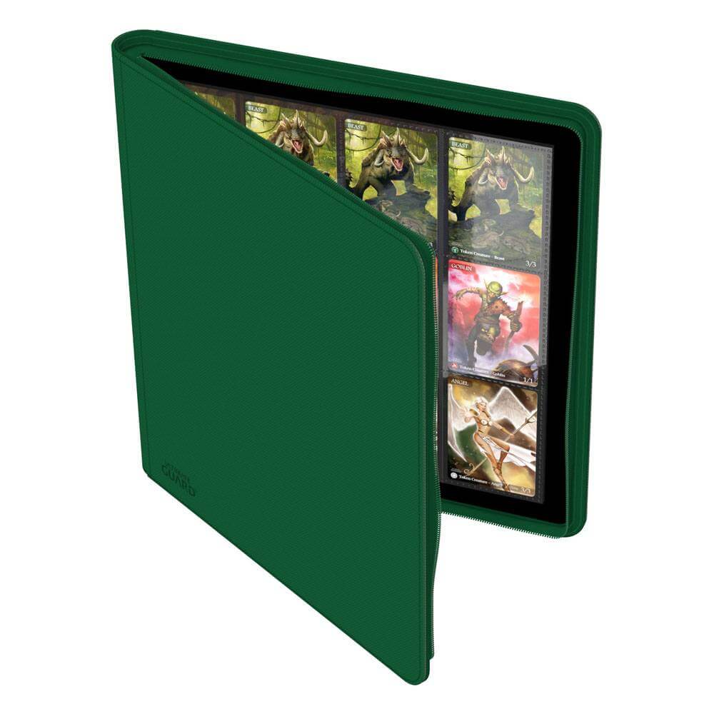 Ultimate Guard Zipfolio 480 - 24-Pocket XenoSkin (Quadrow) - Green