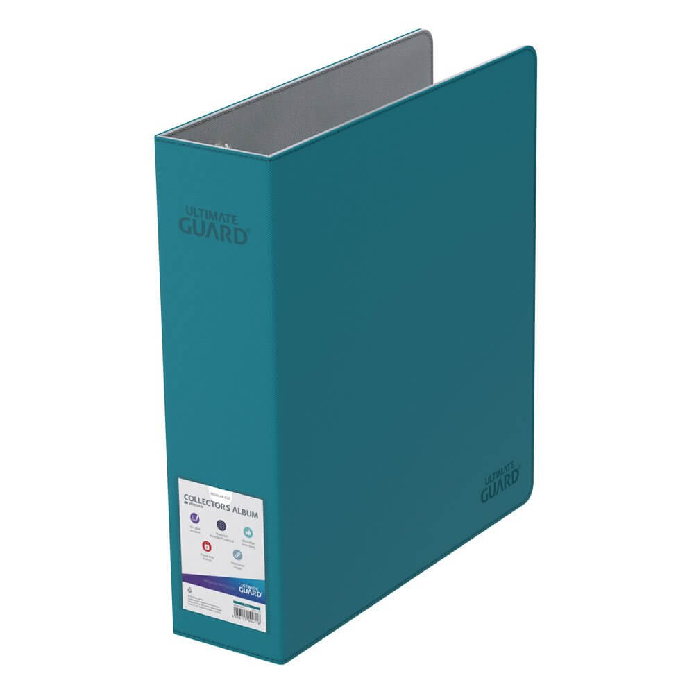 Premium 3-ring card album with XenoSkin cover and reinforced 70 mm D-rings for standard-sized 18-pocket-pages. Designed with a clear indexing slot on the spine for easy organization (label included). ID-Label on spine Resistant XenoSkin material Microfibe