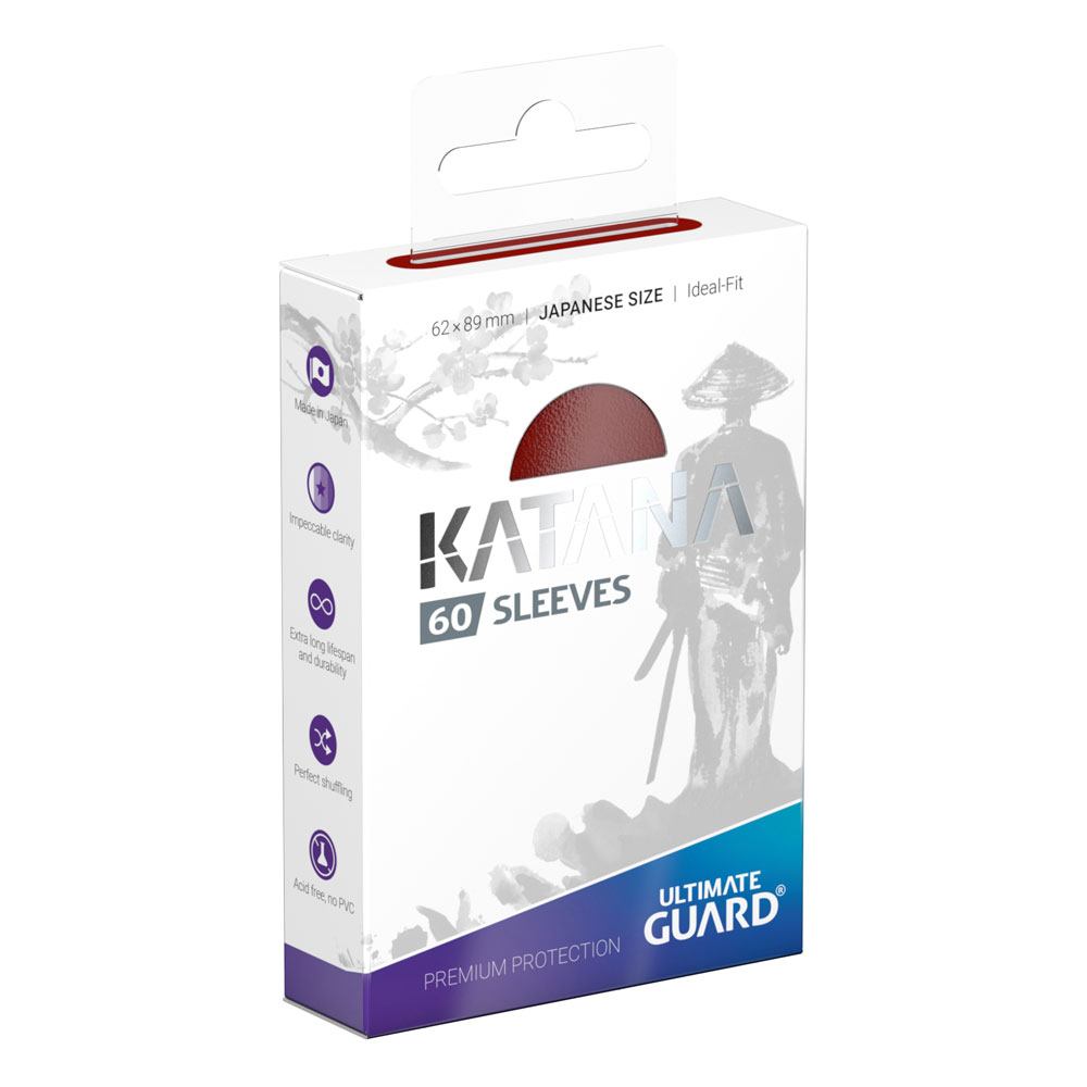 Ultimate Guard Katana Sleeves Japanese Size (60 pièces) - Rouge