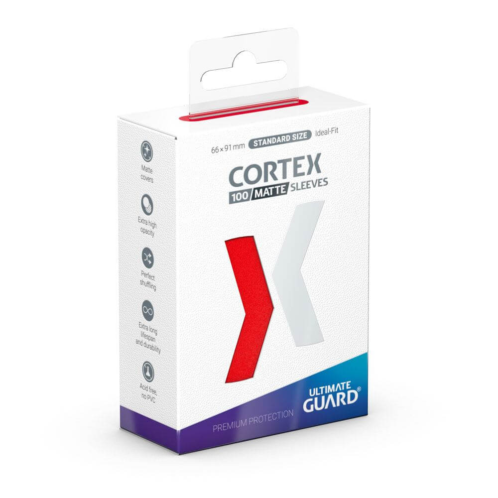 Accessoires Ultimate Guard CORTEX sleeves are a perfect choice for all TCG brain athletes!Designed for your daily use, Ultimate Guard CORTEX sleeves combine precision engineering and high-quality materials with an additional focus on value.Meant as an eve