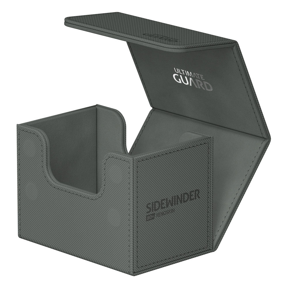 Accessoires Our convenient Sidewinder 80+ deck case provides easy access from both sides to your card deck. The box is optimized to hold 80 double-sleeved or 100 single-sleeved standard sized cards in Ultimate Guard Sleeves. The vibrant and elegant monoch