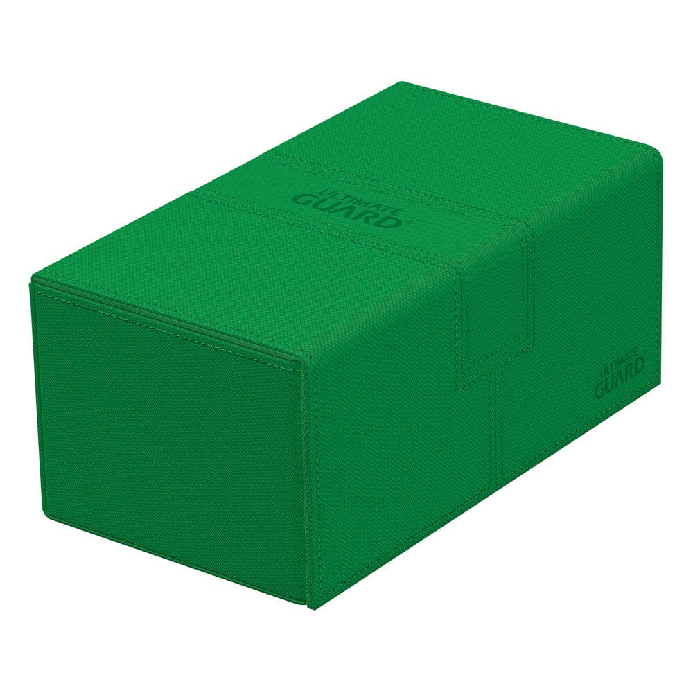 Accessoires One box, two card decks, and additional accessory tray: Our Twin Flip'n'Tray 200+ offers all the features a great deck box needs. Doubling the size of our classic Flip'n'Tray 100+, this box is the big sibling everyone is looking for. The Twin