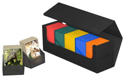 Accessoires Our Arkhive 400+ deck case has proven an excellent choice for storing and carrying large numbers of cards and/or multiple cases. Pair it with our Boulders and Deck Cases; store more than 175 Toploaders; or give your cube the home it deserves.S