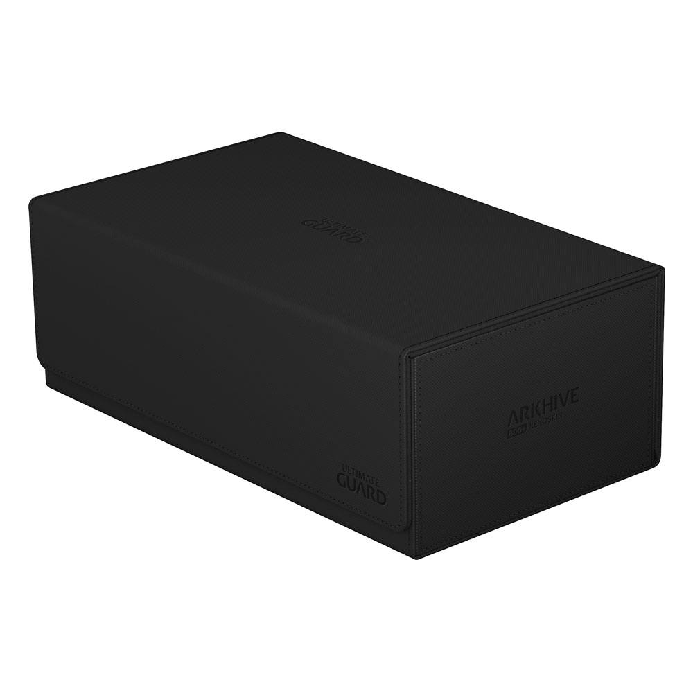 Accessoires Double your storage with our Arkhive 800+! This box offers space for more than 800 double-sleeved cards in standard size, can hold 350 Toploaders, or its two rows can simply be filled with a selection of your favorite deck boxes and cases. Its