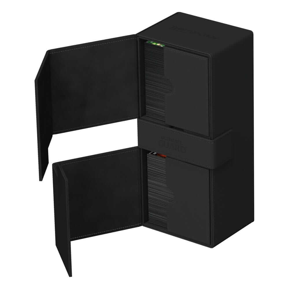 Accessoires Twice the room for big decks!The same Twin Flip'n'Tray you already know, but bigger! Specially designed for Commander/EDH** decks, the 2022 Exclusive Twin Flip'n'Tray 266+ has room for all kinds of large and regular decks in double or single s