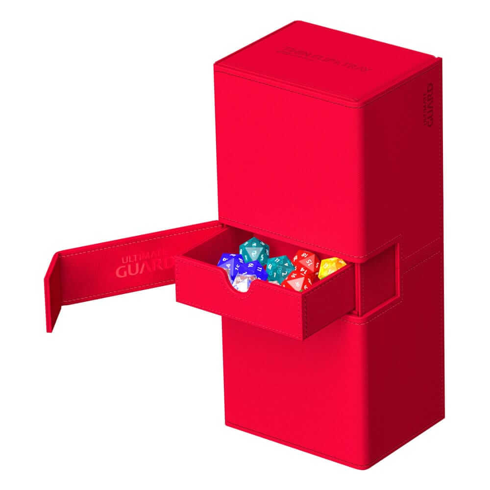 Accessoires Twice the room for big decks!The same Twin Flip'n'Tray you already know, but bigger! Specially designed for Commander/EDH** decks, the 2022 Exclusive Twin Flip'n'Tray 266+ has room for all kinds of large and regular decks in double or single s