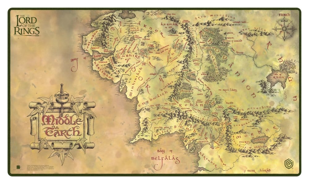 Tapis de jeu Ultimate Guard Le Seigneur des Anneaux™ "Lieux de la Terre du Milieu"
