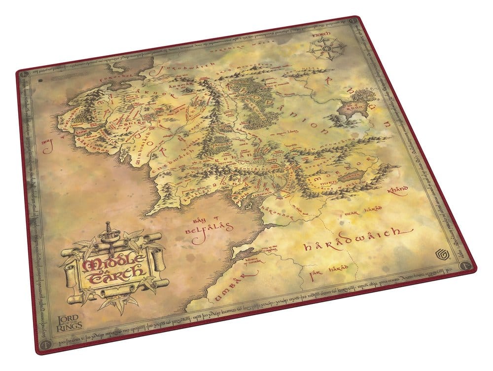 Ultimate Guard Tapis de Jeu Oversized 61x 61cm Le Seigneur des Anneaux™ "Lieux de la Terre du Milieu"