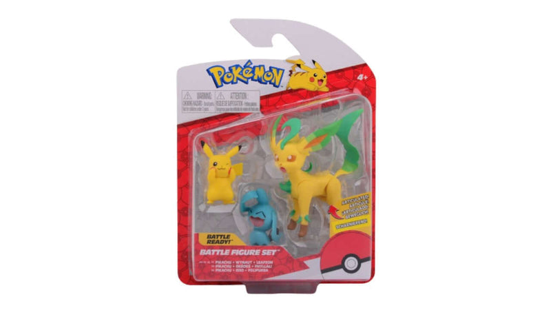 Wil jij een Spellen Pokémon Battle Figure 3-Pack (Pikachu, Wynaut, Leafeon) kopen? Wij hebben een groot assortiment aan Spellen producten! Betaal gelijk of achteraf.