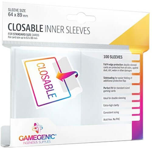 GameGenic Closable Inner Sleeves